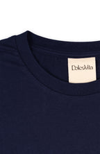 T-shirt Dolce Vita French Navy avec étiquette en cotton naturel