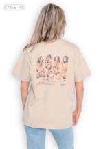 T-shirt La Vita è Bella vue arrière lifestyle - coupe relaxed unisexe en coton bio 240 GSM